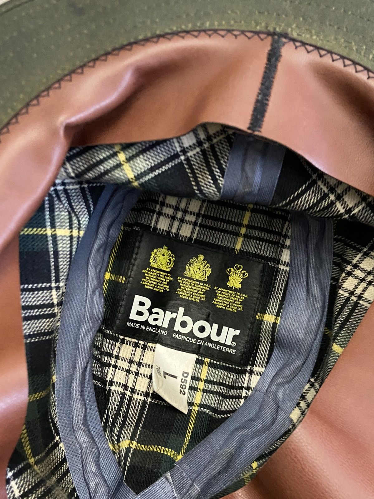 Barbour Vintage 90s Barbour Bucket Cap Hat Streetwear Нуре Size ONE SIZE - 7 Thumbnail