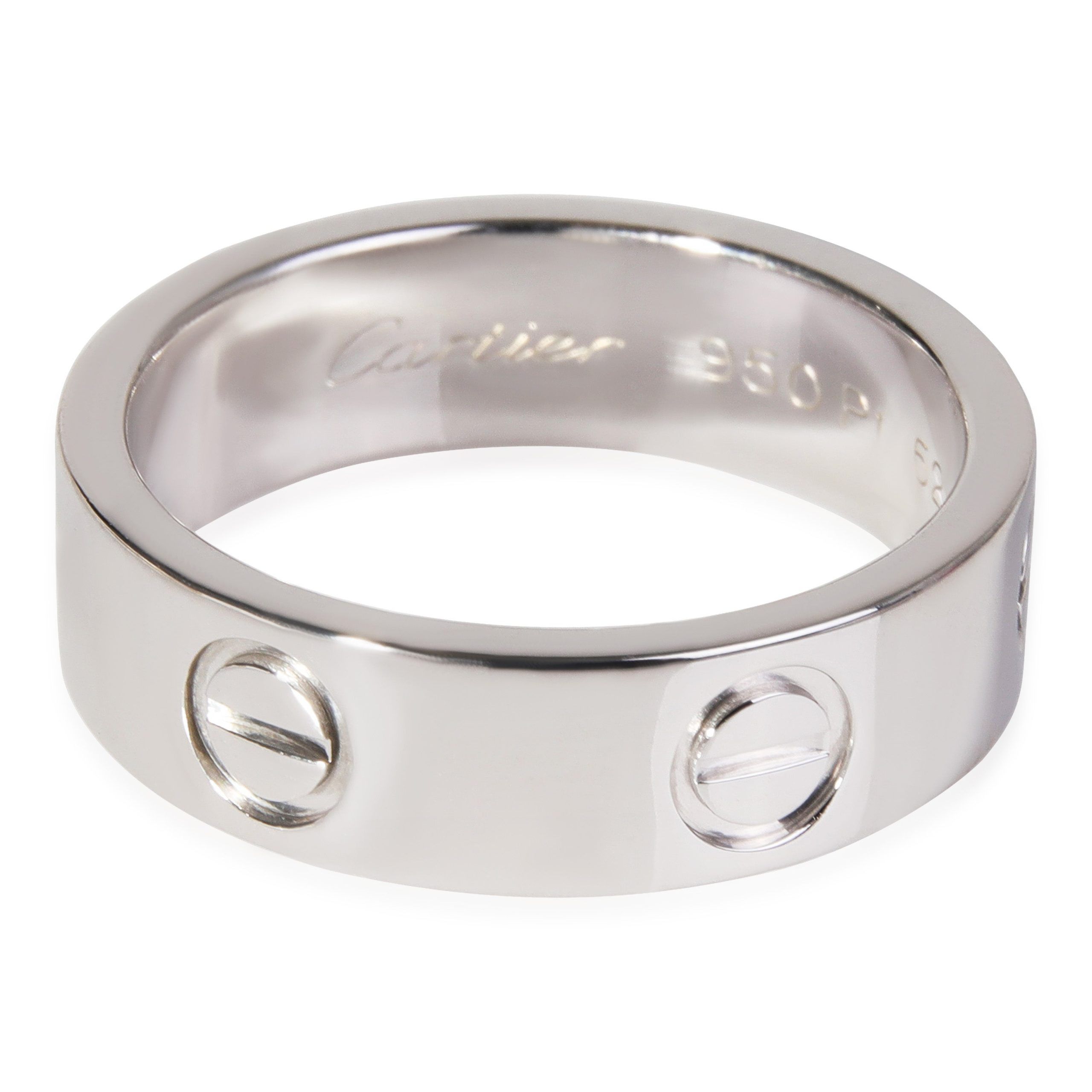 image of Cartier Love Ring In Platinum in Silver, Women's