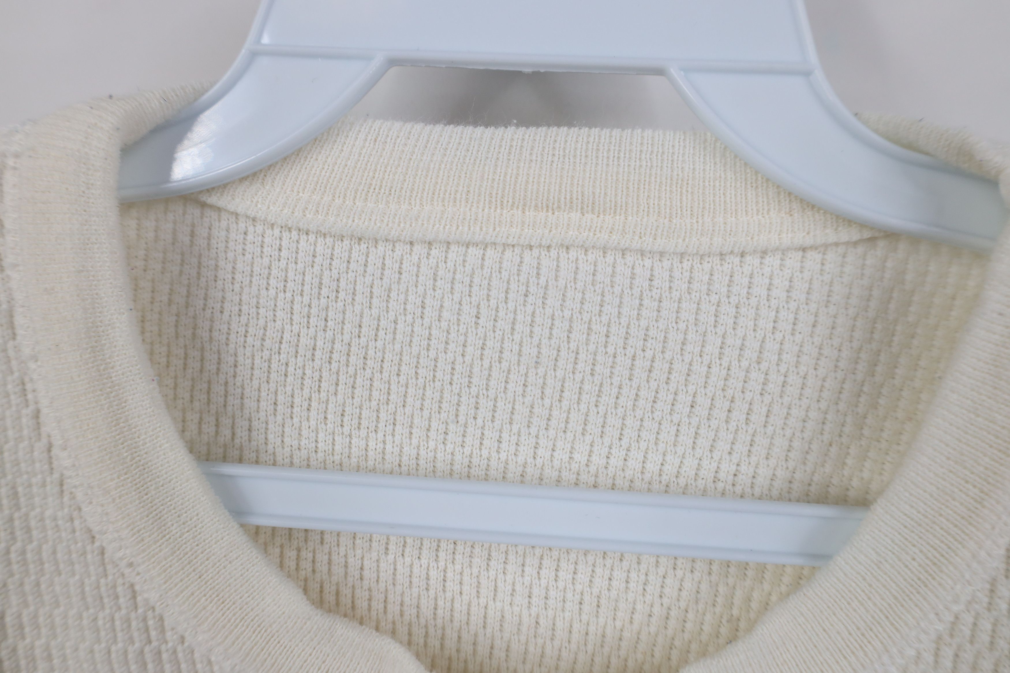 Vintage Vintage 90s Streetwear Waffle Knit Long Sleeve T-Shirt USA Size US S / EU 44-46 / 1 - 5 Thumbnail