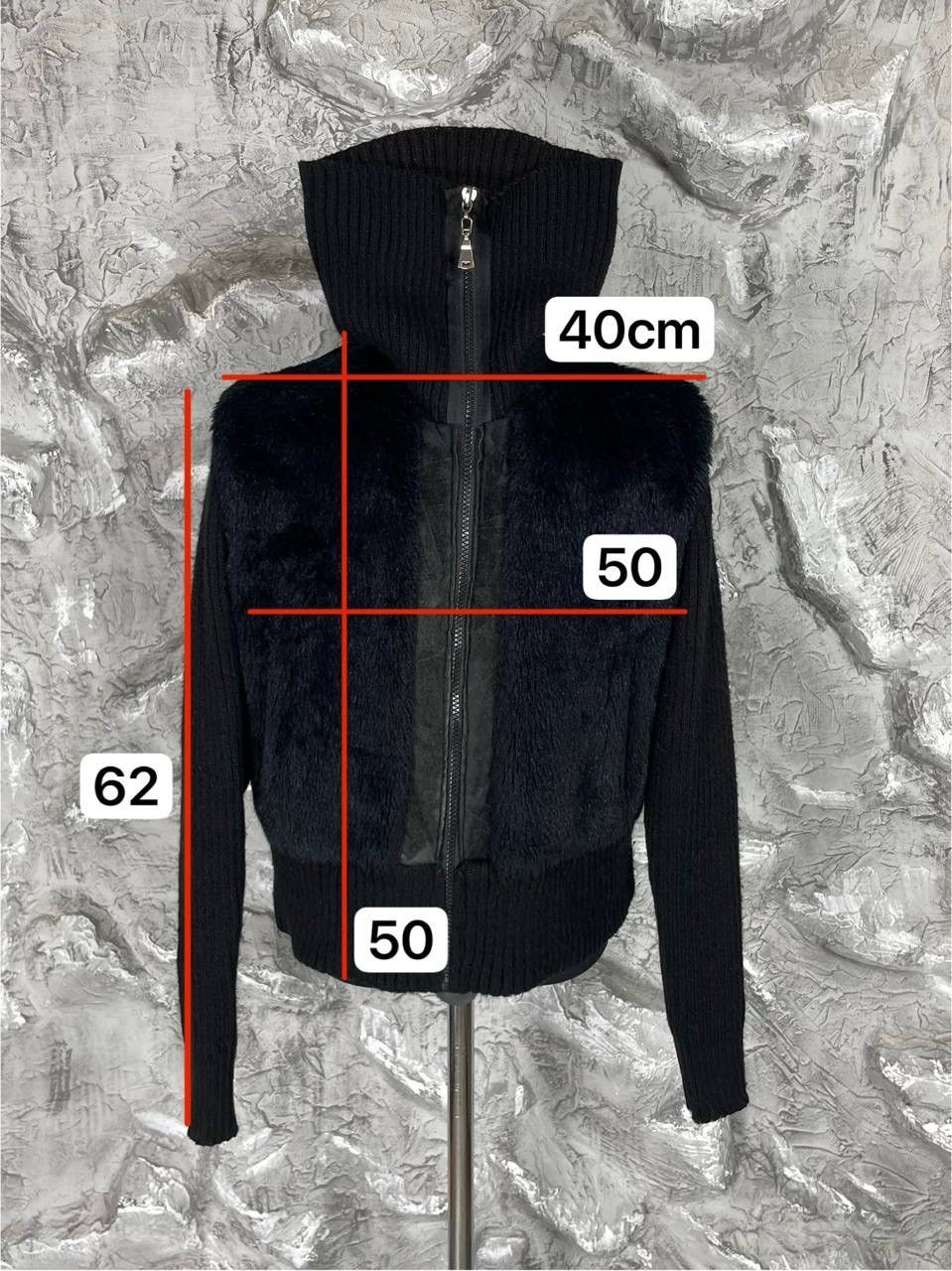 Hysteric Glamour × If Six Was Nine × Japanese Brand 2000s Y2K Fur Knit Zip Jacket Hysteric LGB Japanese Style Size US S / EU 44-46 / 1 - 10 Thumbnail