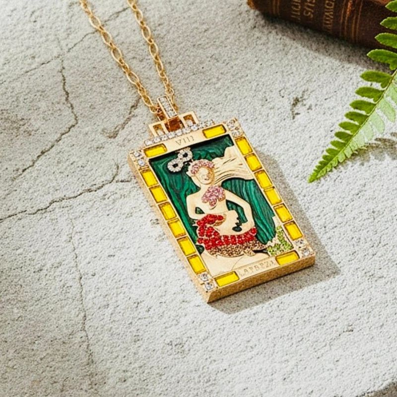 Other Lab Created Malachite, Multi Color Austrian Crystal Necklace Size ONE SIZE - 2 Thumbnail