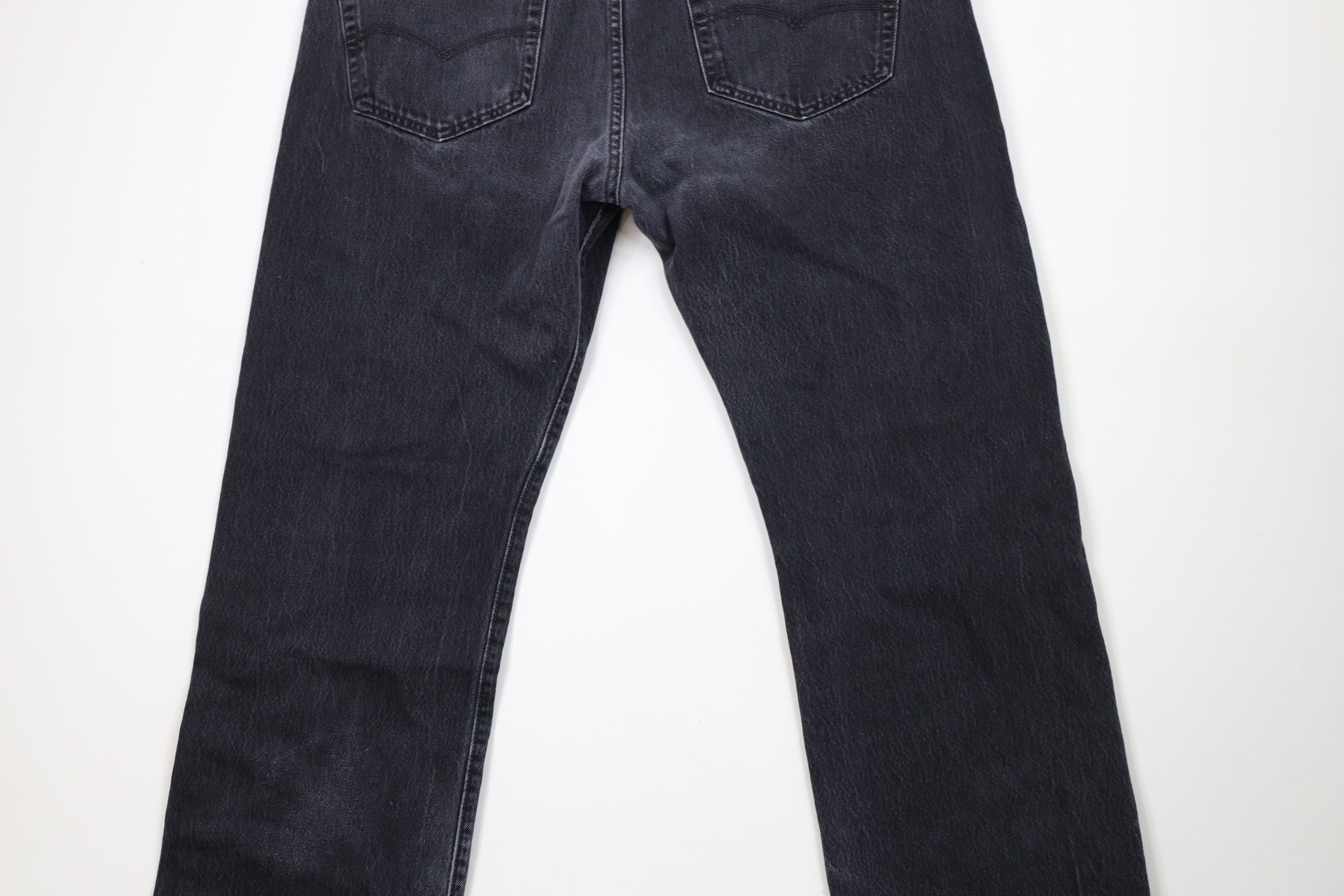 Levi's × Vintage Vintage Y2K Levis 501xx Fly Original Fit Denim Jeans Black Size US 40 / EU 56 - 13 Thumbnail