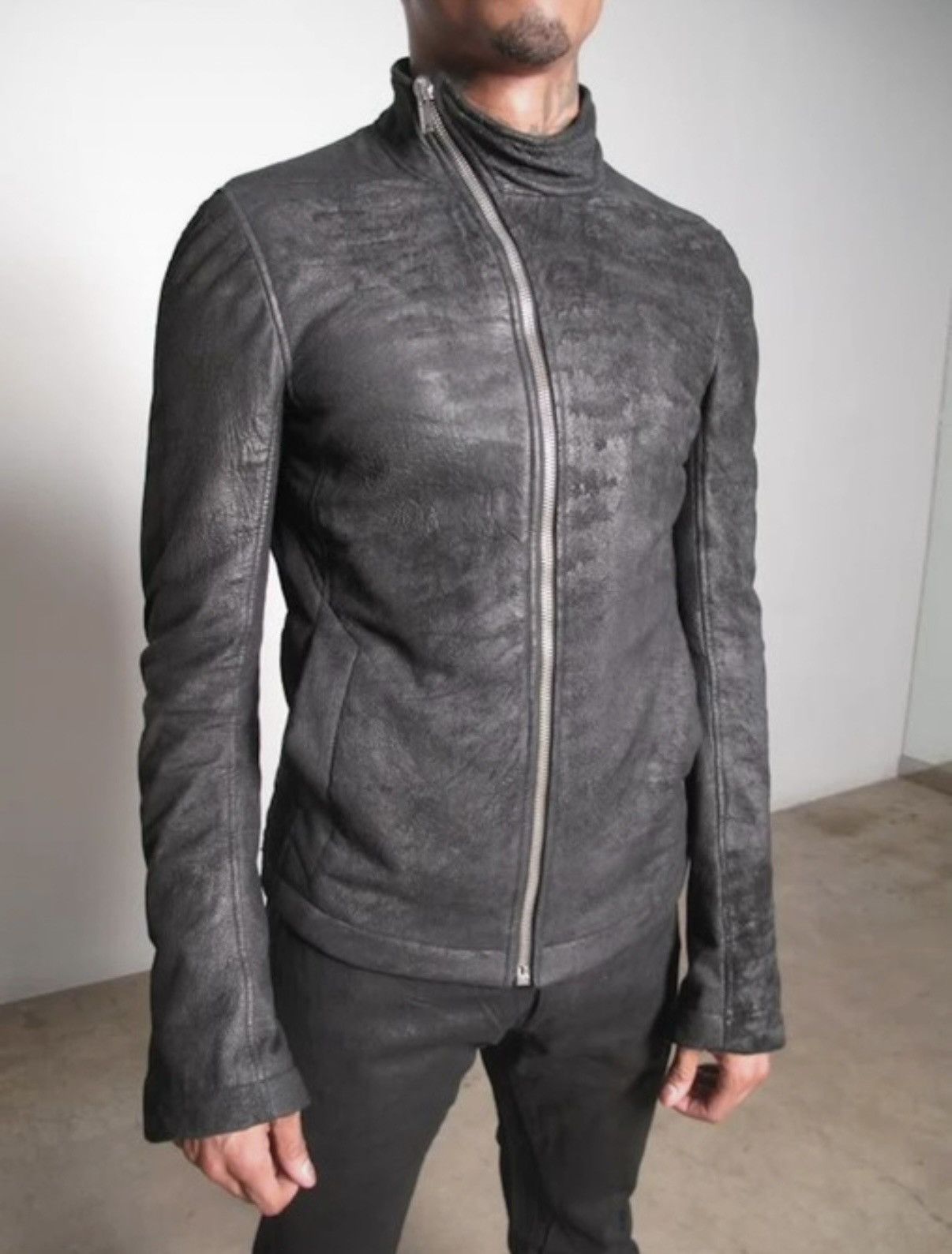 Rick Owens RO Archive B.B. FW/2009 'Crust' Mollino Leather Jacket