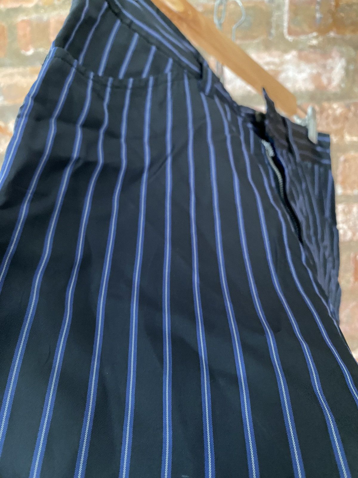 Comme des Garcons × Tricot Comme des Garcons SS03 Tricot neon stripe 100% cupro wide leg pants Size 30" / US 8 / IT 44 - 8 Thumbnail