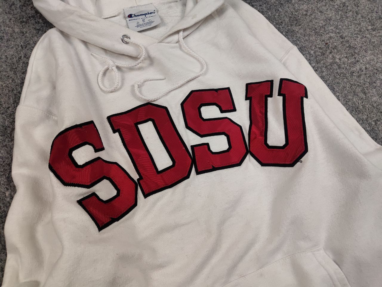 Champion Vintage Champion University SDSU Logo Gray Baggy Hoodie Size US M / EU 48-50 / 2 - 6 Thumbnail