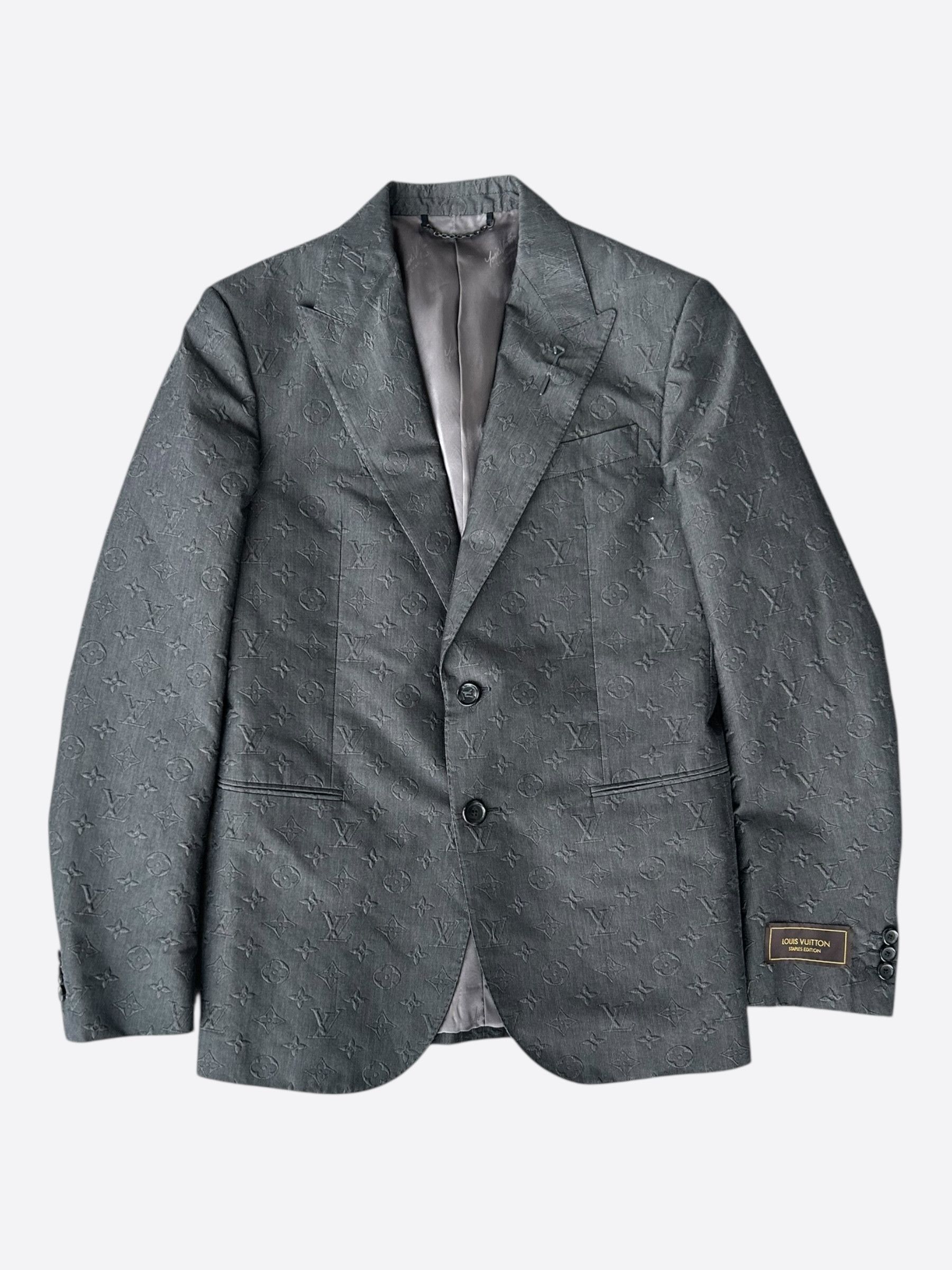 Louis Vuitton Louis Vuitton Black Monogram Blazer Jacket Size 52R - 1 Thumbnail