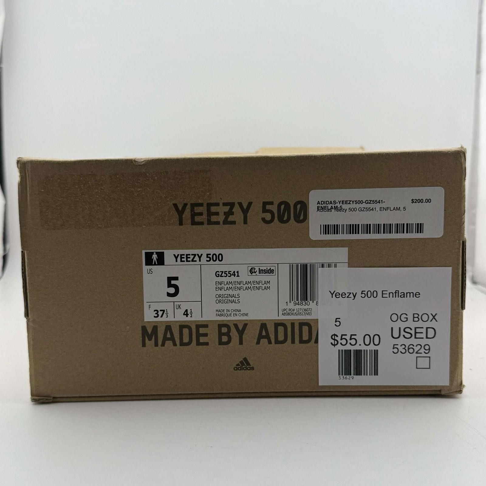 Adidas Adidas Yeezy 500 Enflame US 5 Used with Box GZ5541 Size US 5 / EU 37 - 8 Thumbnail