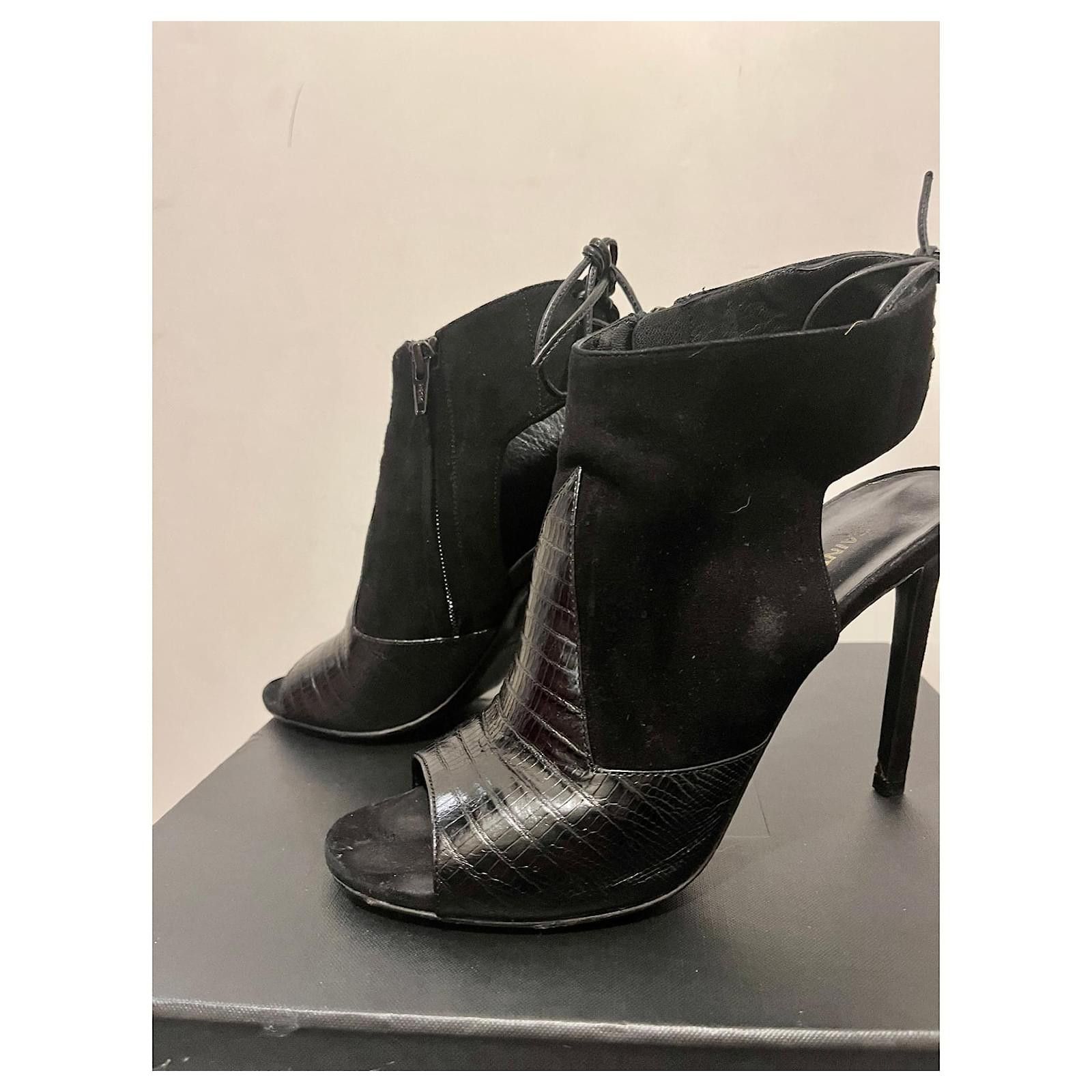 Saint Laurent Paris Saint Laurent Jane sandals with lacing Size US 7.5 / IT 37.5 - 6 Thumbnail