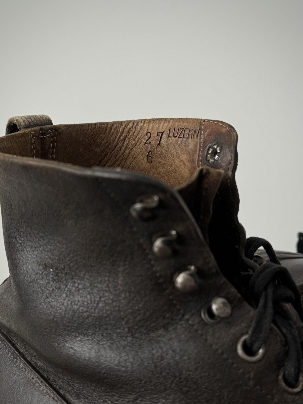 Vintage Vintage 1948 Dated Swiss Army 'Hobnail' Mountain Boots Size US 7.5 / EU 40-41 - 10 Thumbnail