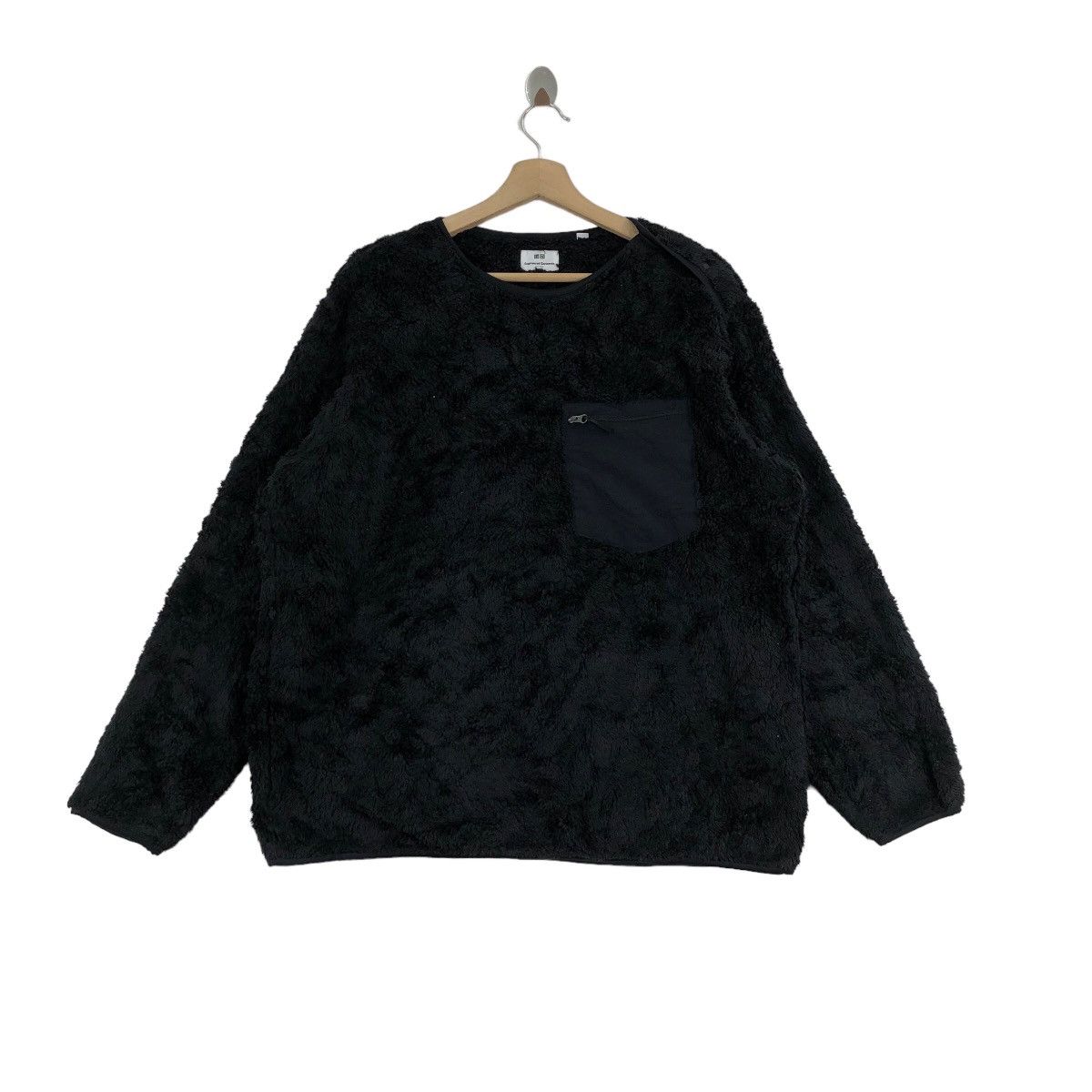image of Engineered Garments Fleece Sherpa Deep Pile in Black, Men's (Size Large)