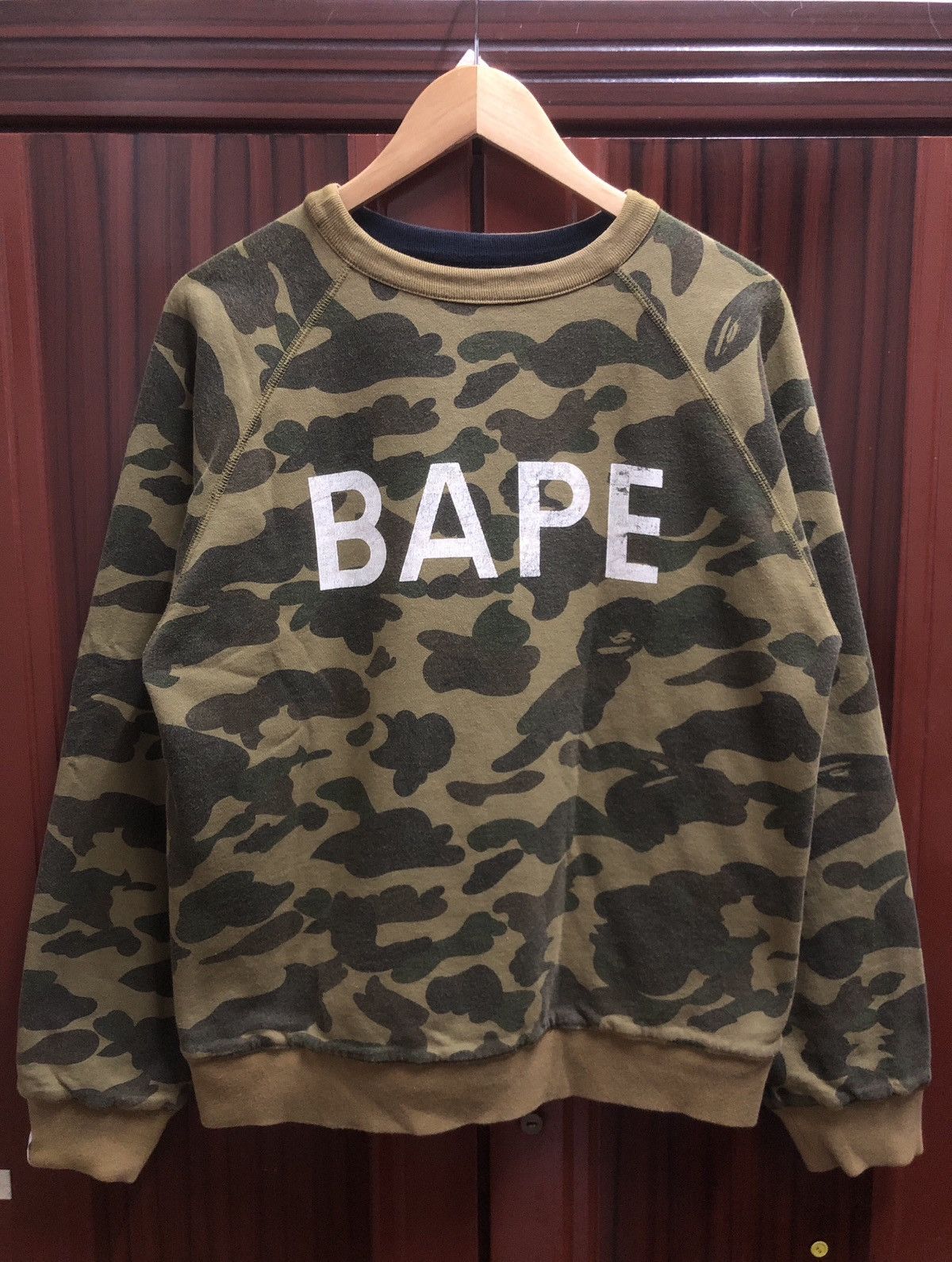 Bape × Nigo OG A Bathing Ape College Neon Camo Reversible Sweatshirts Size US M / EU 48-50 / 2 - 7 Thumbnail