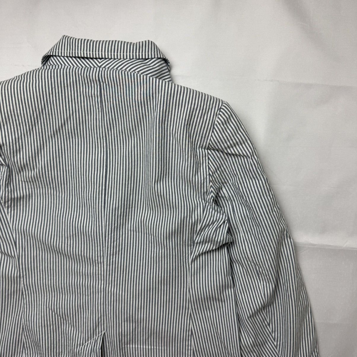 Weekend Max Mara Weekend Max Mara Striped Blazer Jacket Blue White Size 10 Size L / US 10 / IT 46 - 14 Thumbnail