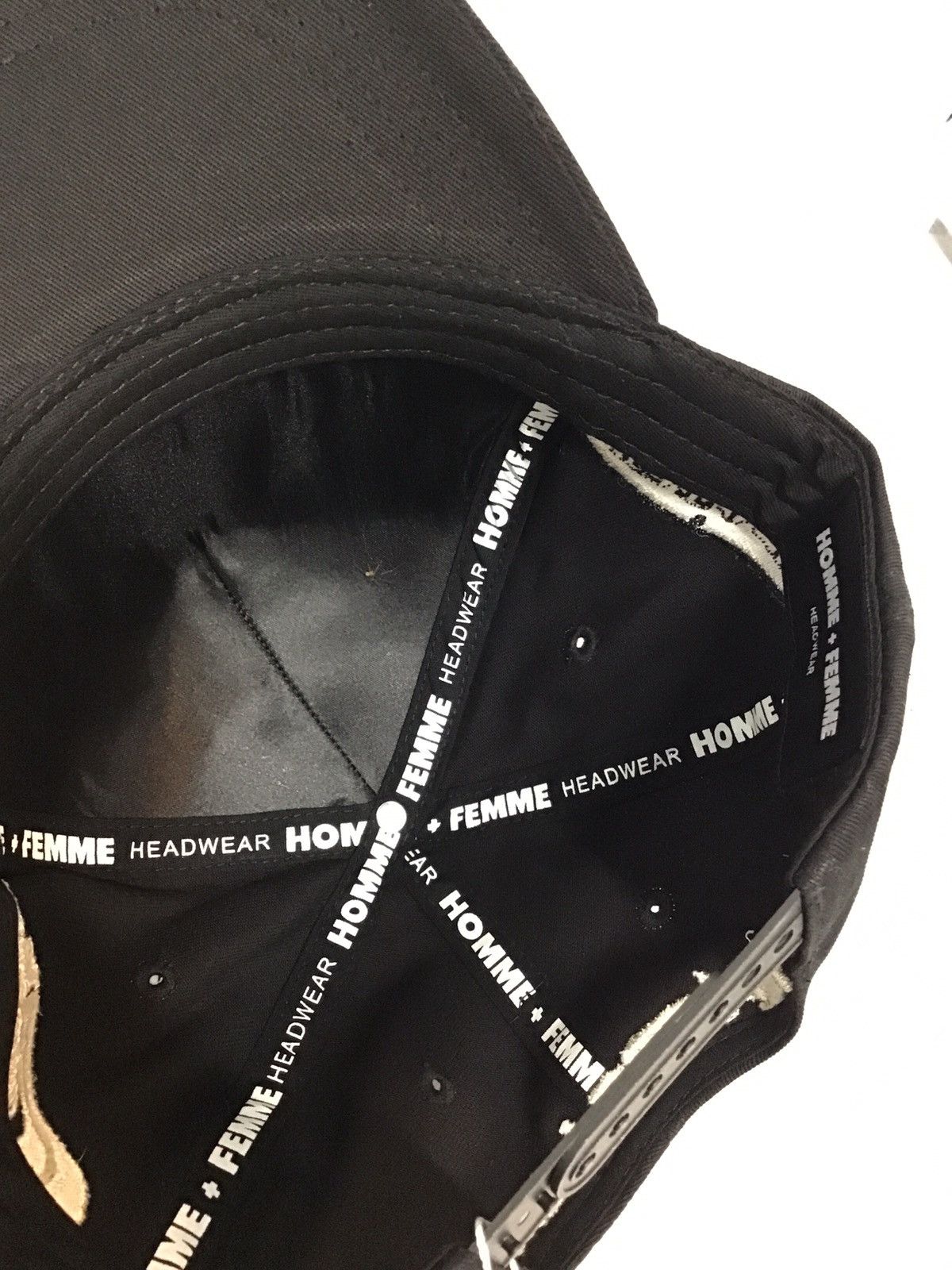 Homme + Femme La HOMME + FEMME LA Performance Hat Ultra Black Size ONE SIZE - 6 Thumbnail