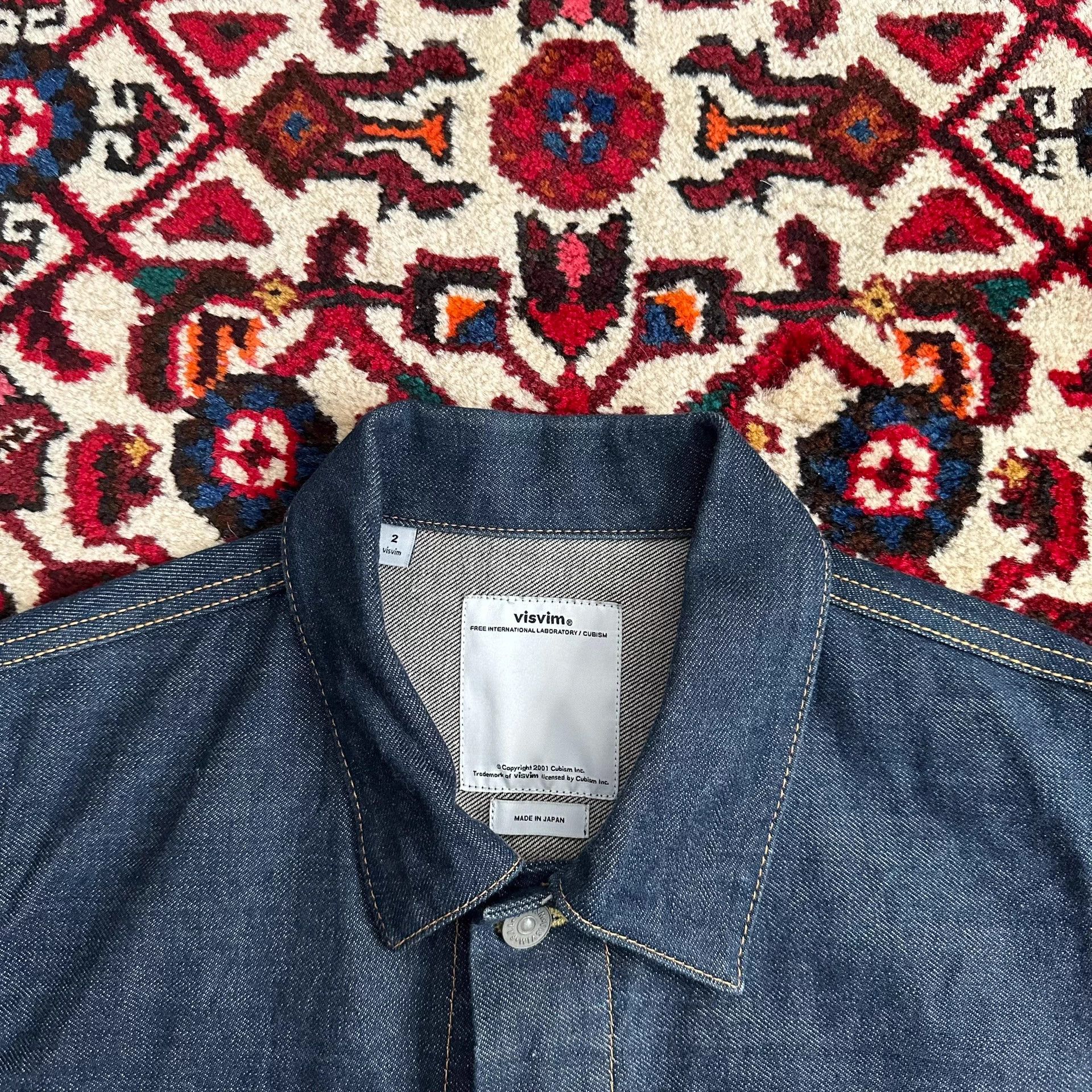 Visvim visvim 17ss 101 jkt raw denim jacket 2 Size US M / EU 48-50 / 2 - 7 Thumbnail