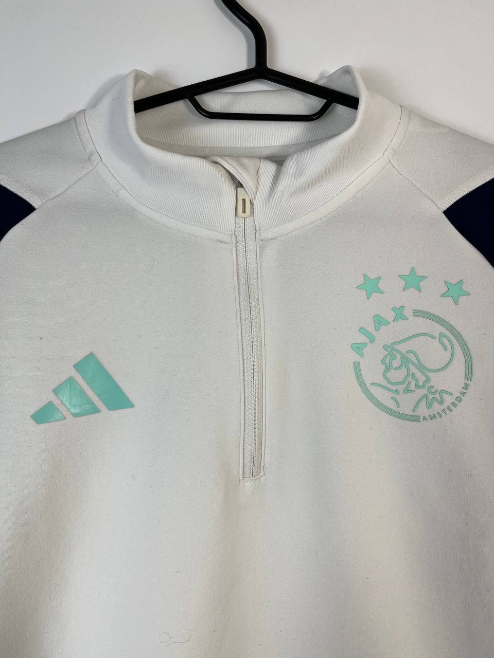 Adidas AJAX AMSTERDAM ADIDAS TRAINING TOP WHITE HZ7785 SIZE S Size US S / EU 44-46 / 1 - 2 Thumbnail