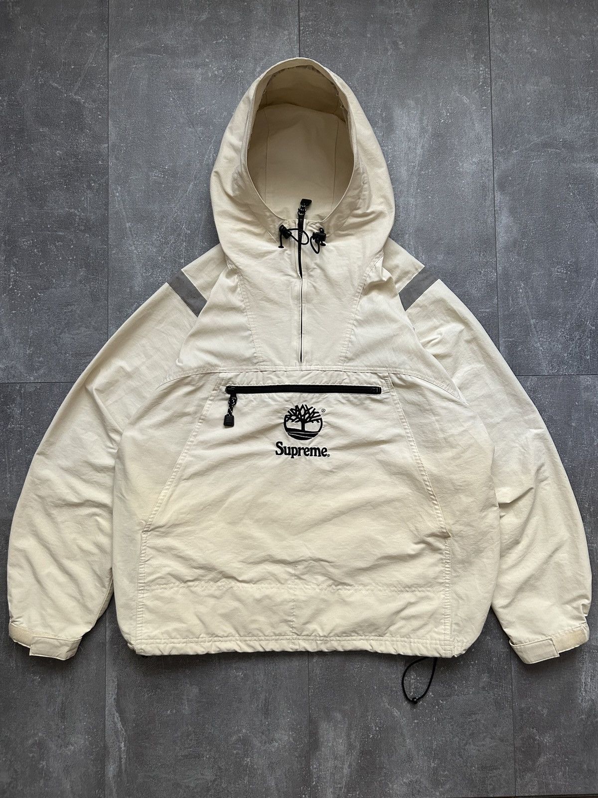 Supreme SS21 Supreme x Timberland tape reflective anorak jacket | Grailed