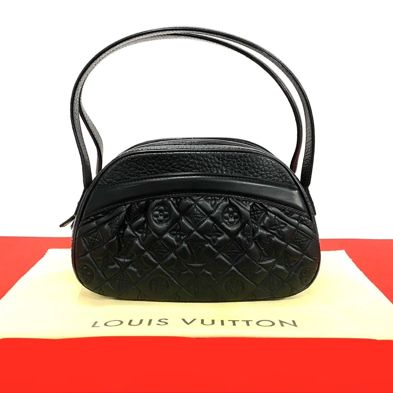 Louis Vuitton Louis Vuitton Handbag Black Leather Size ONE SIZE - 1 Thumbnail