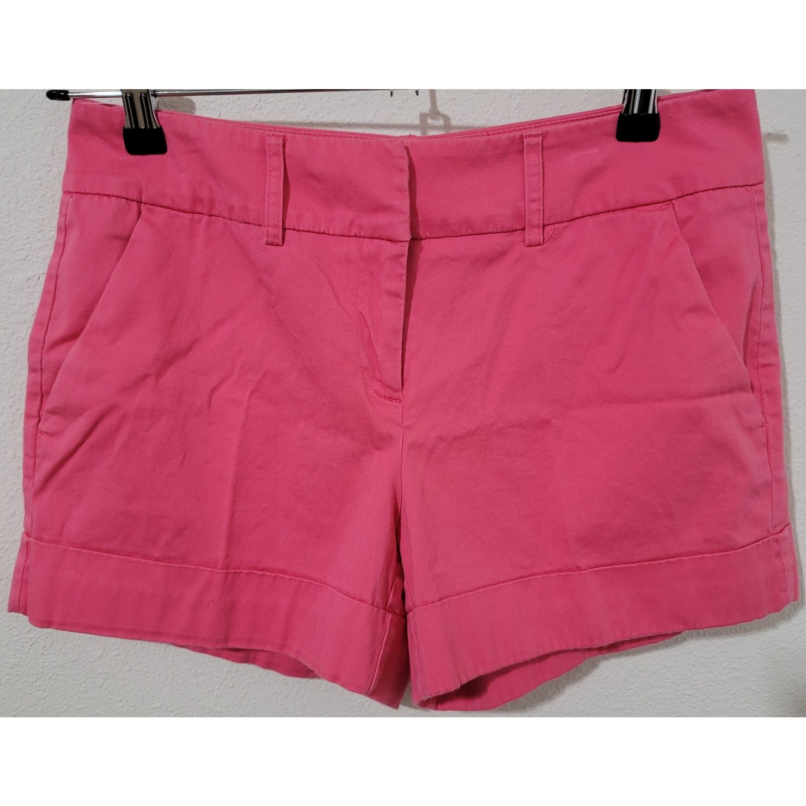 Other New York & Co. Pink Chino Women's Short 6 Flat Front Stretch Size 28" / US 6 / IT 42 - 1 Thumbnail