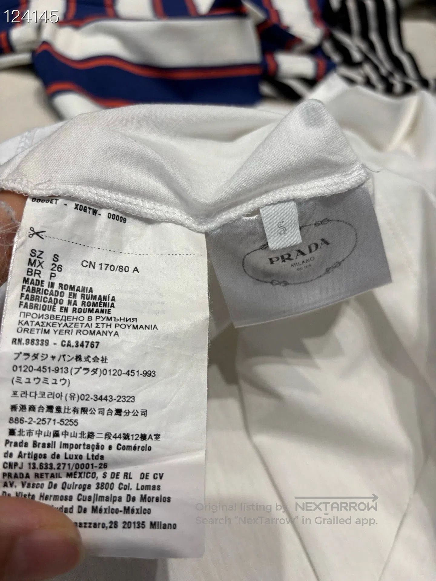 Prada PRADA Rivet Triangle Logo Drop Shoulder T. Size S / US 4 / IT 40 - 4 Thumbnail
