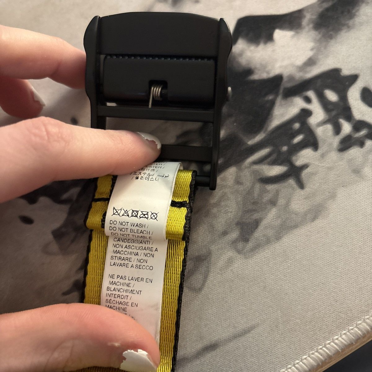 Off-White Off-White yellow/black Industrial Belt Size ONE SIZE - 7 Thumbnail