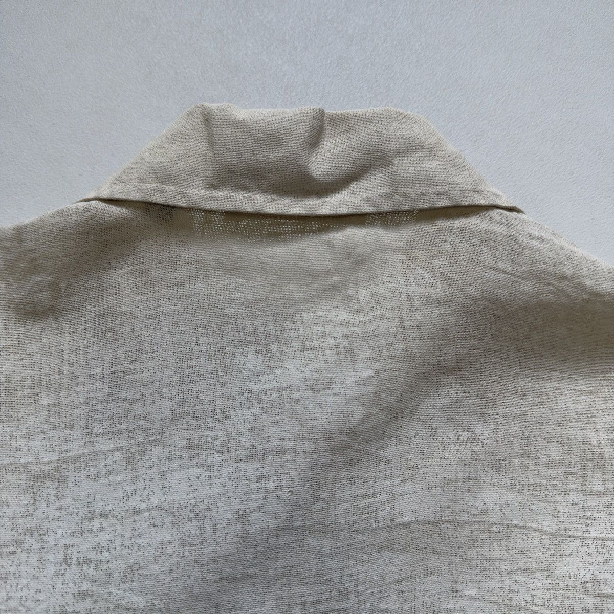 Our Legacy ‘White Painted’ Beige Linen Box Shirt Size US M / EU 48-50 / 2 - 11 Thumbnail