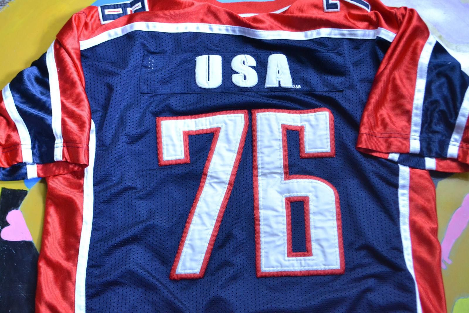 Steve And Barrys Steve & Barry's City Wide USA #76 Men's Sports Jersey Size ONE SIZE - 6 Thumbnail