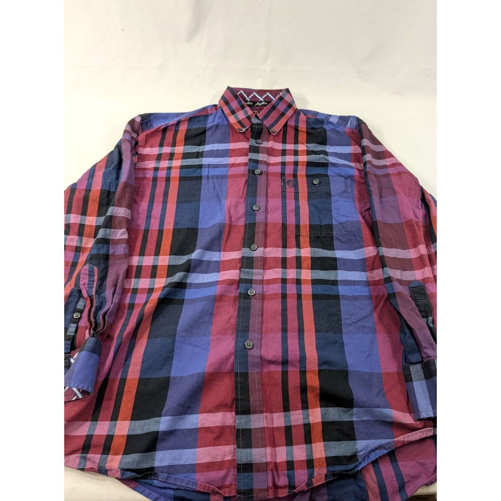 Wrangler Wrangler Shirt Mens M Red George Strait Men Sleeve Plaid Western Button Front Size US M / EU 48-50 / 2 - 3 Thumbnail