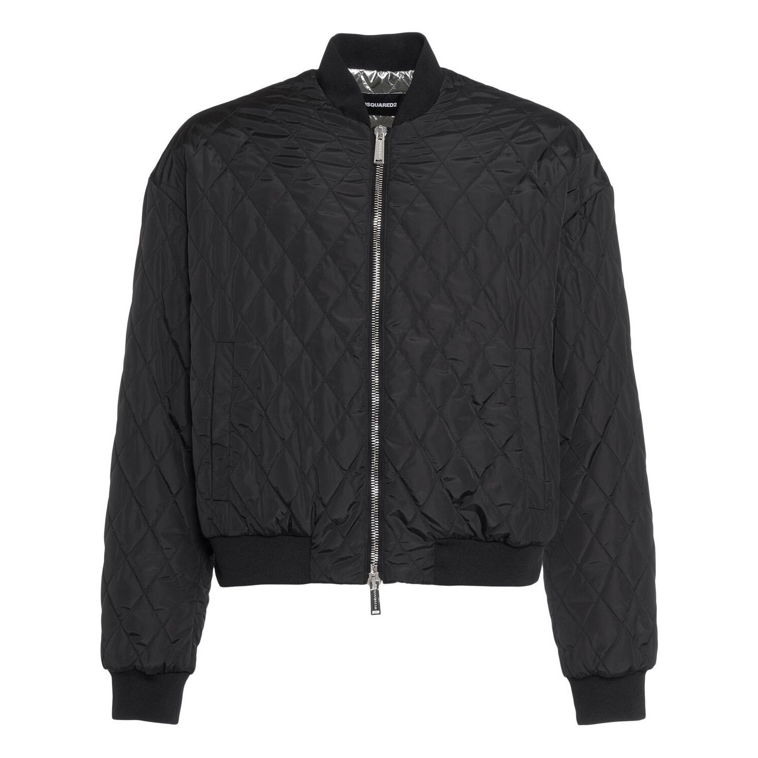 Dsquared2 DSQUARED2 Black Bomber Jacket New & Authentic (Men's size:L; Size US L / EU 52-54 / 3 - 1 Thumbnail