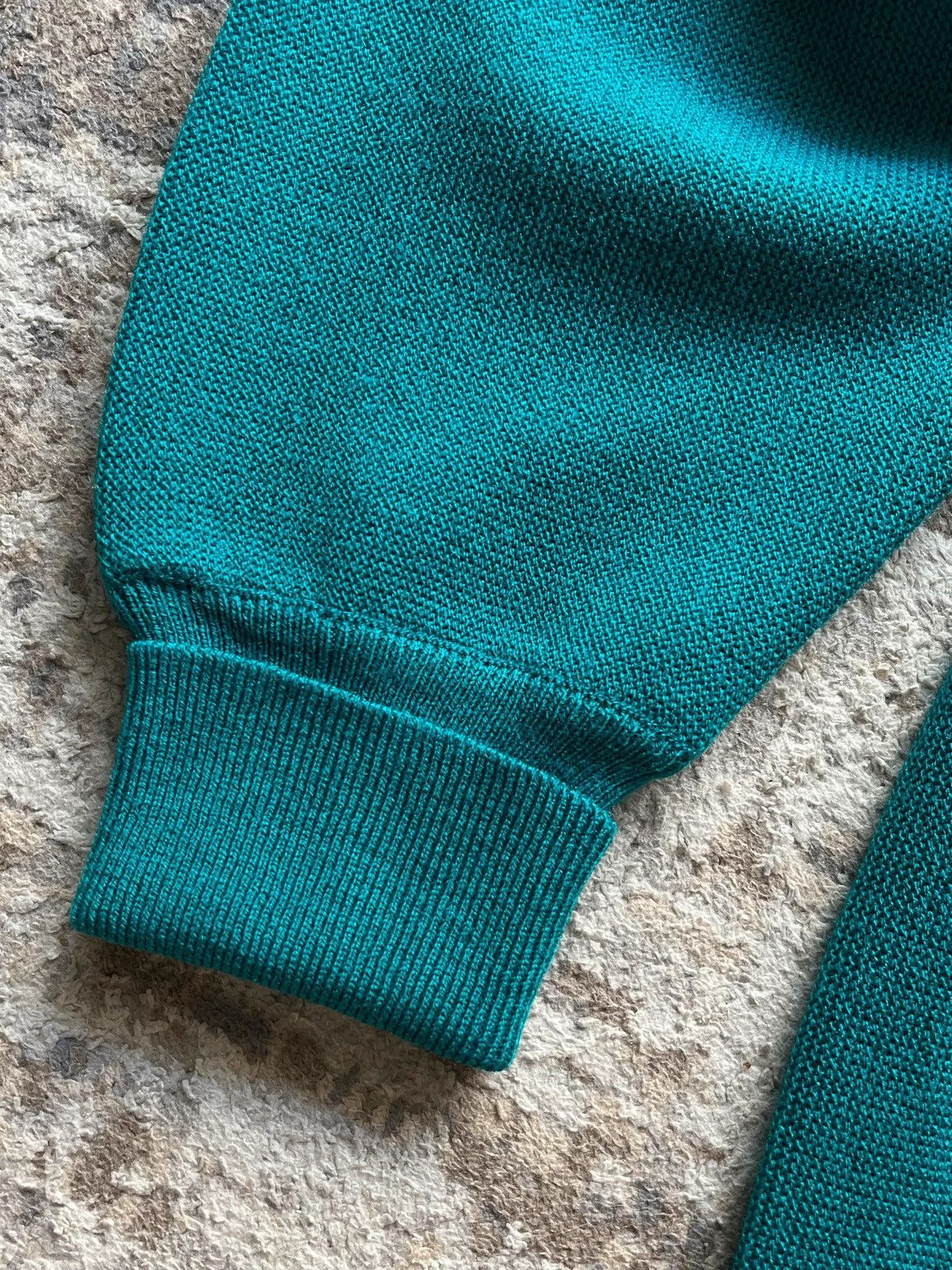 Lacoste Lacoste Vintage 90s Deadstock V Neck Aqua Blue Sweater Size US L / EU 52-54 / 3 - 8 Thumbnail