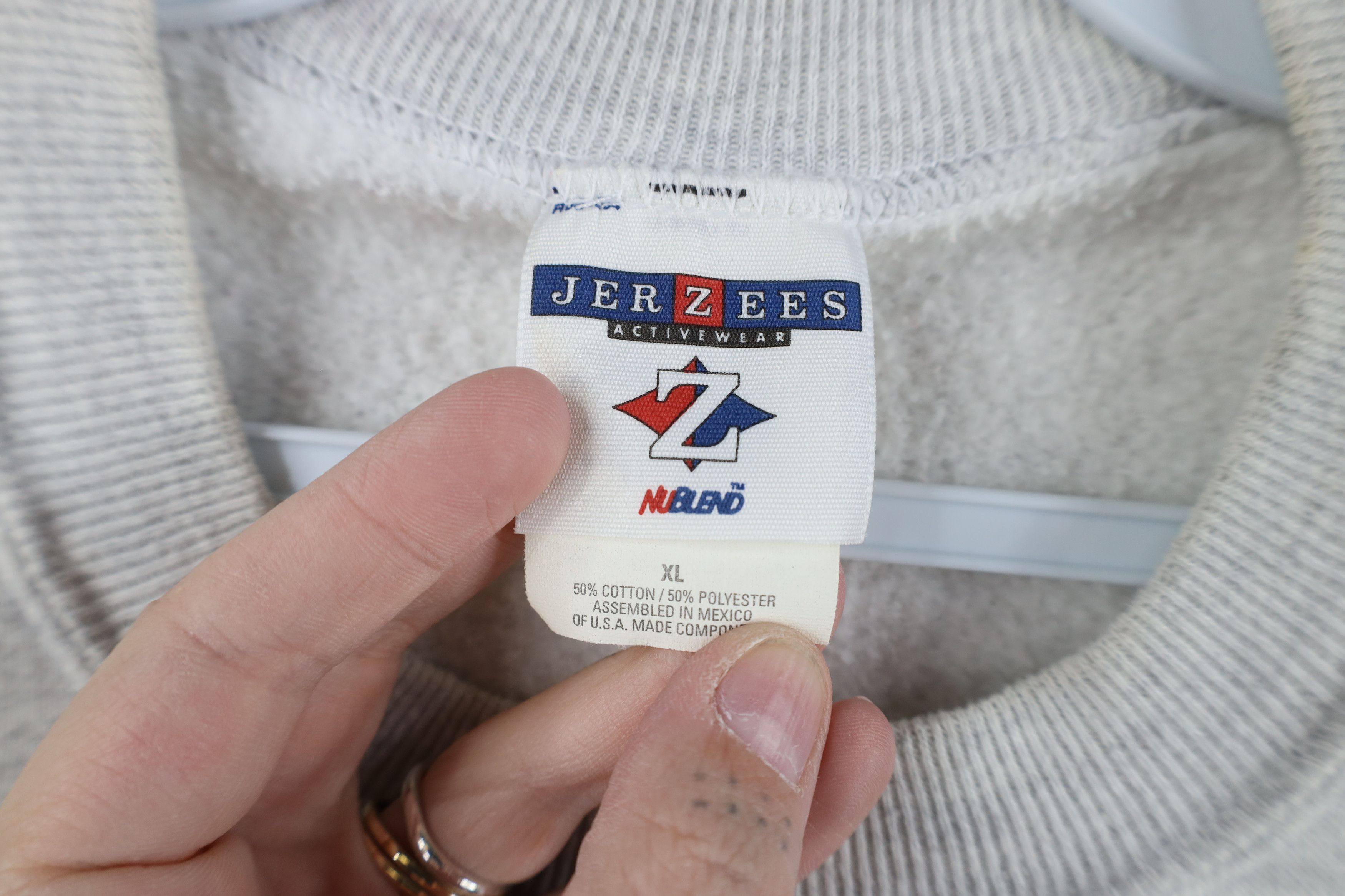 Vintage Vintage 90s Spell Out Ohio Special Olympics Sweatshirt Gray Size US XL / EU 56 / 4 - 10 Thumbnail