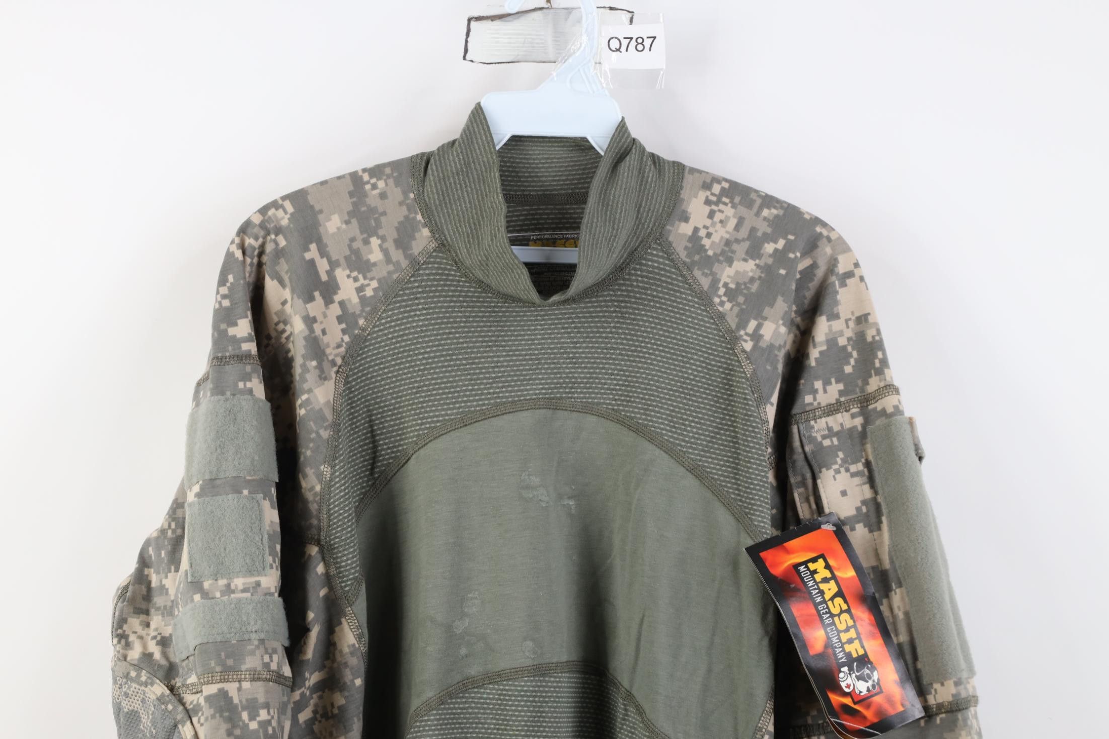 Massif Deadstock Vintage Y2K 2006 Massif Army Shirt Flame Resistant Size US L / EU 52-54 / 3 - 2 Thumbnail