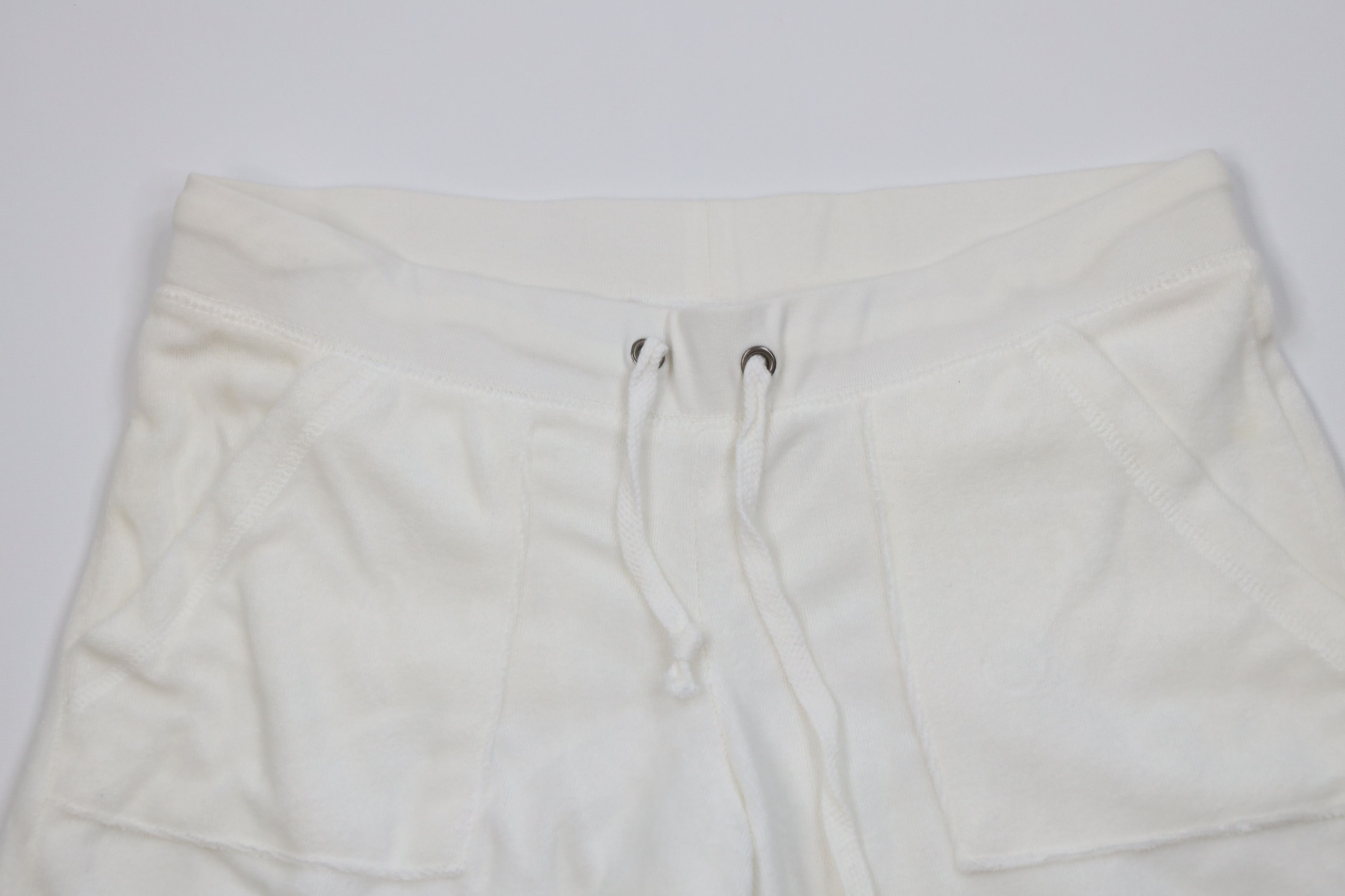 Vintage Vintage 90s Y2K Mossimo Surfing Terry Cloth Capris White Size 28" / US 6 / IT 42 - 2 Thumbnail