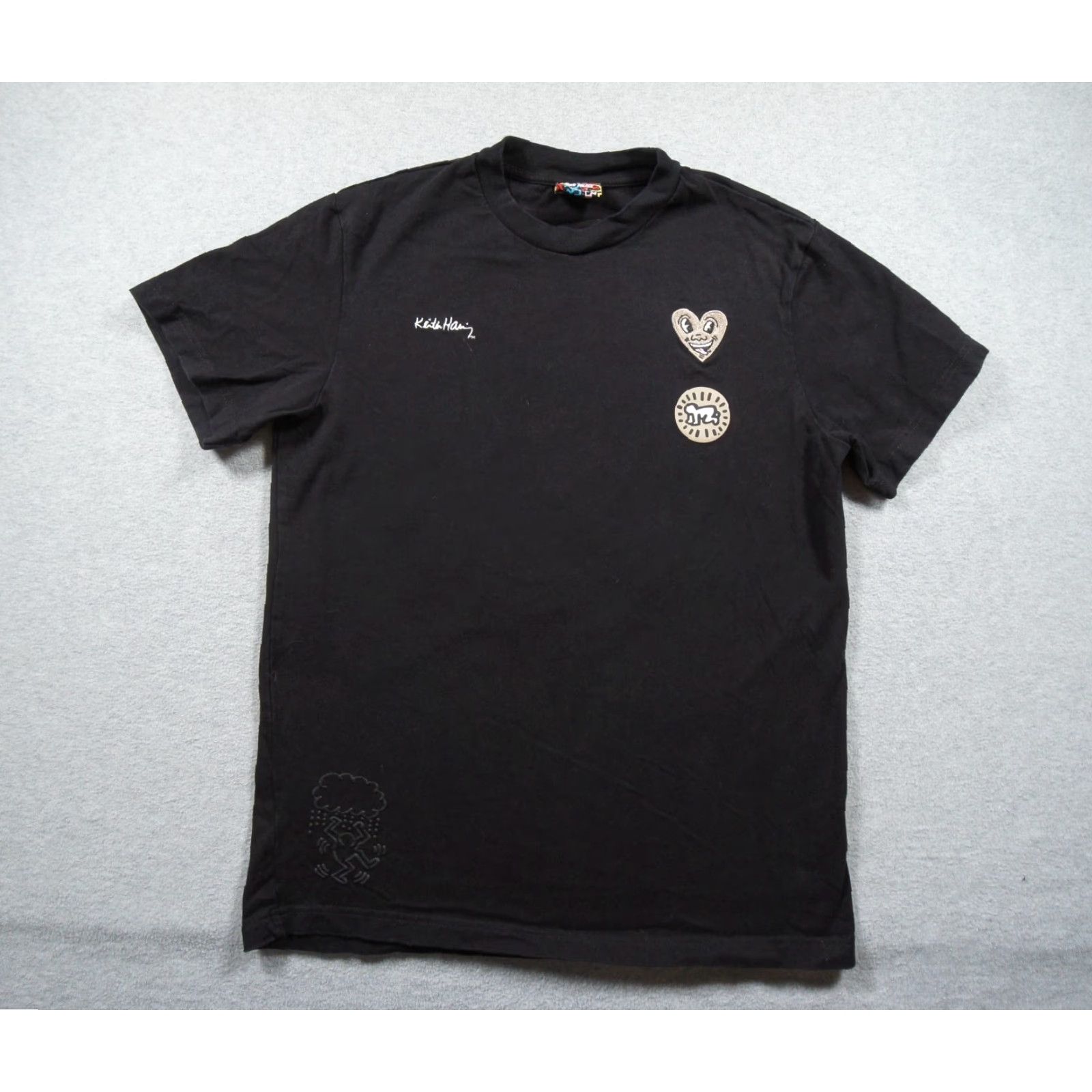 Palace Keith Haring Shirt Mens Small Black Art Graphic Tee Short Sleeve Crew Neck T-Shirt Logo Size US S / EU 44-46 / 1 - 2 Thumbnail