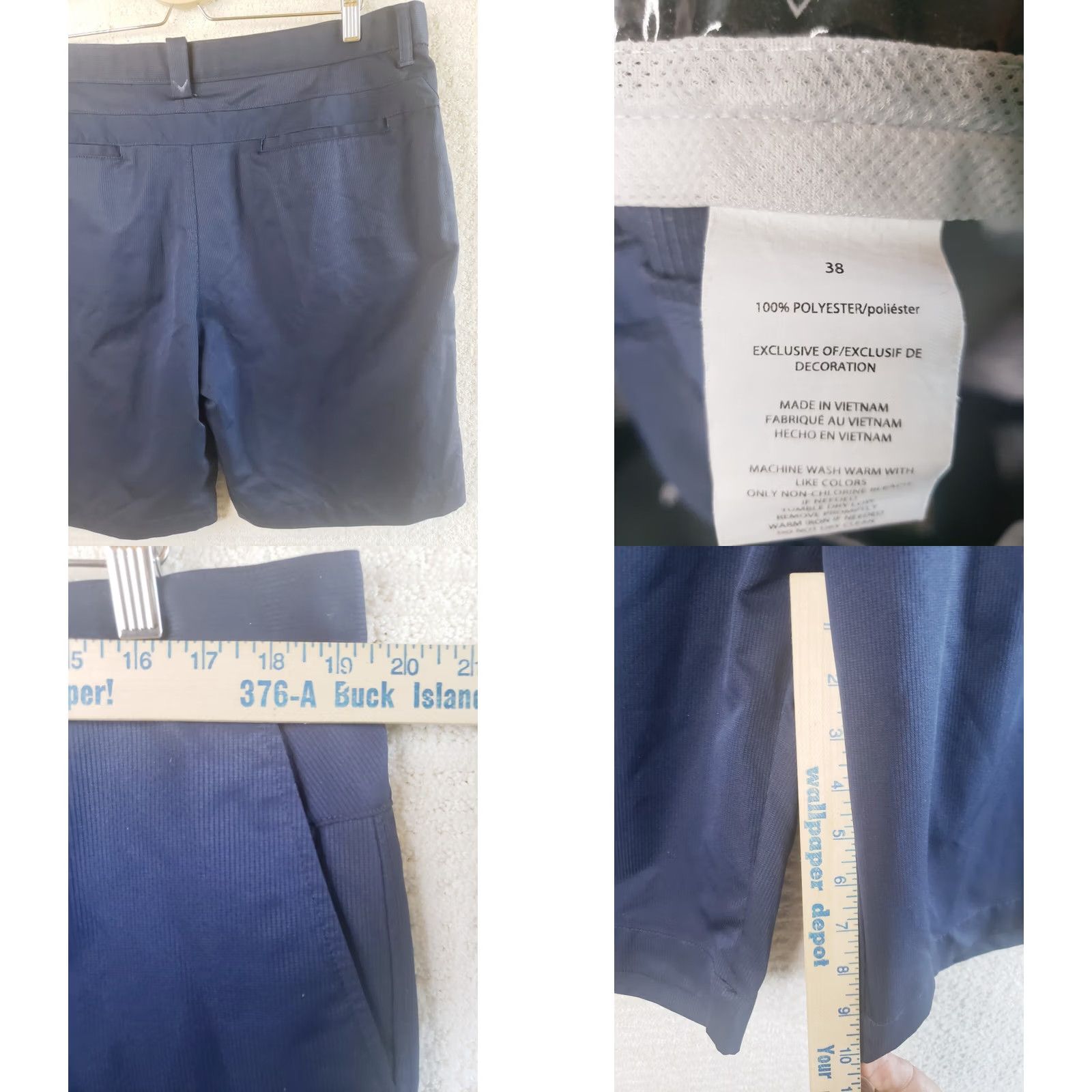 Volcom Volcom Men's Shorts Chino Blue Flat Front Size 38 X 10 Size US 38 / EU 54 - 8 Thumbnail