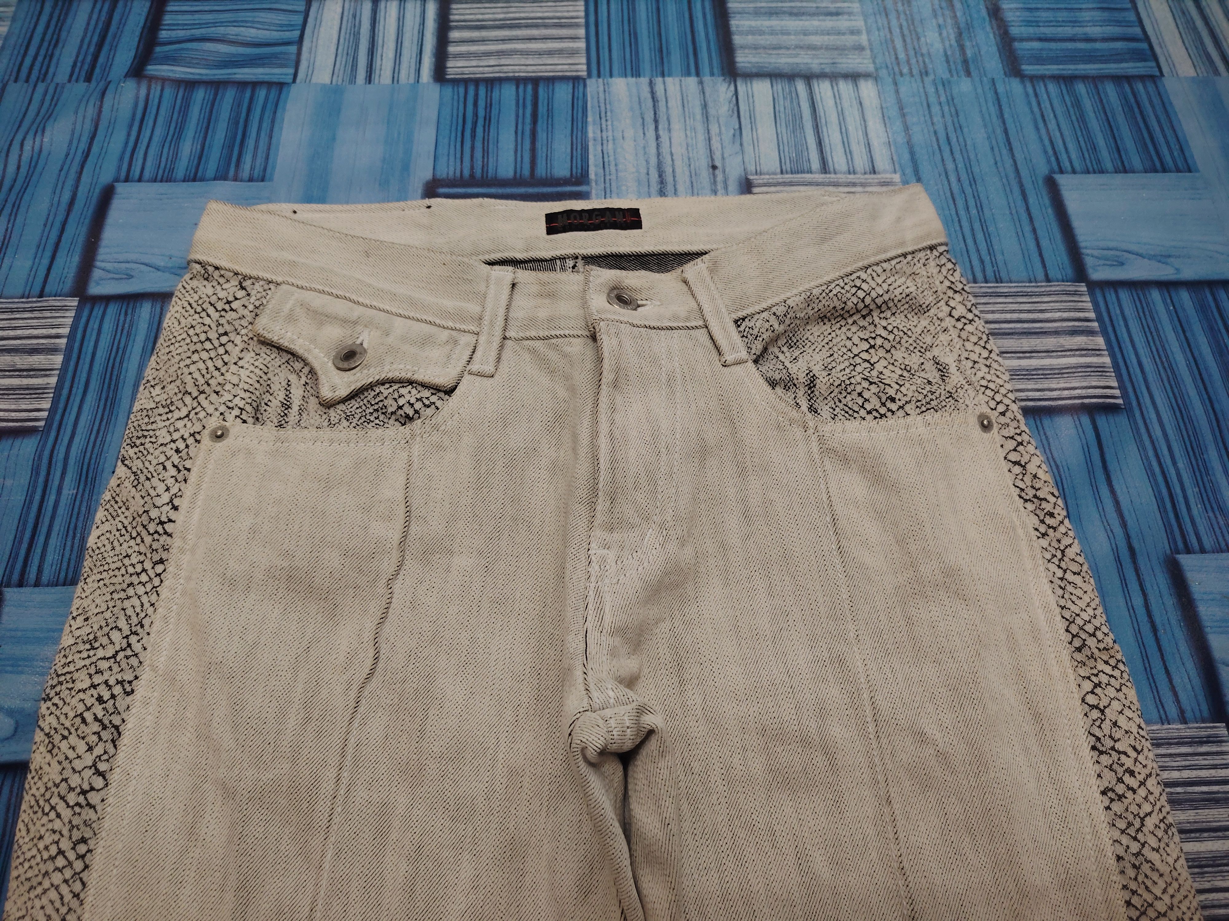 If Six Was Nine Japanese Morgan Homme Python Flared Jeans Bootcut Size US 30 / EU 46 - 3 Thumbnail