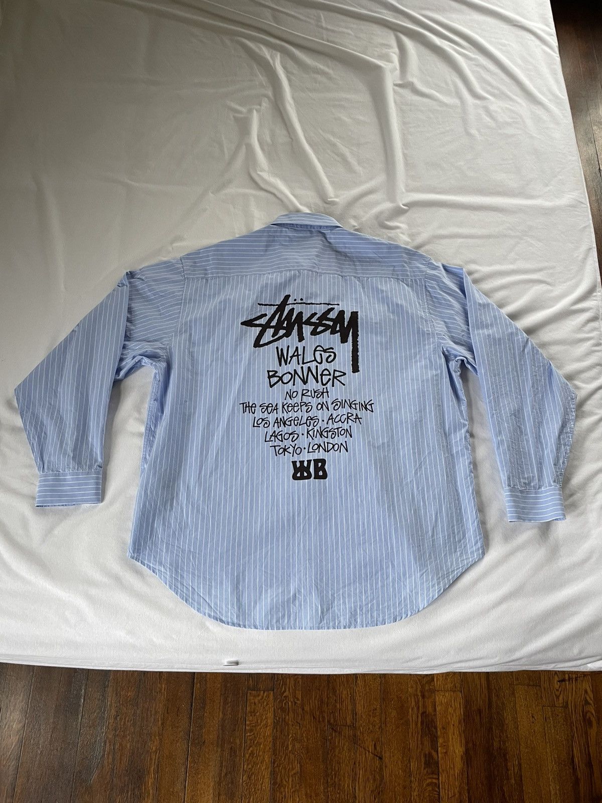 Stussy × Wales Bonner Stussy x Wales Bonner Poplin Shirt - FW25 Size 42L - 12 Thumbnail