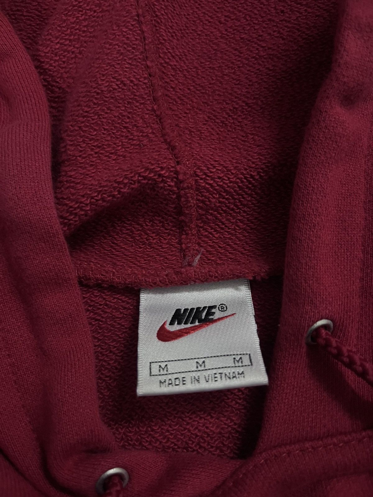 Nike × Vintage Vintage 90's Nike Crayon Big Swoosh Hoodie Size US M / EU 48-50 / 2 - 3 Thumbnail