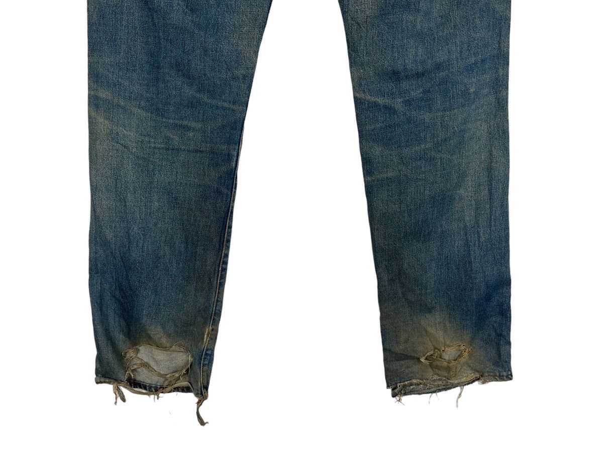 Levi's × Levi's Vintage Clothing × Vintage 🔥 90s VINTAGE LEVIS BIG E RED LINE DYED DISTRESS DENIM Size US 30 / EU 46 - 9 Thumbnail