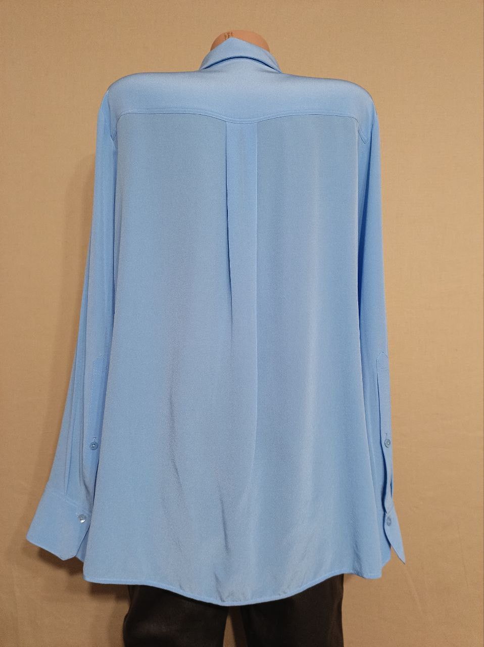 DOROTHEE SCHUMACHER Dorothee Schumacher Blue Silk Blouse Shirt Size 2 / S Size S / US 4 / IT 40 - 3 Thumbnail