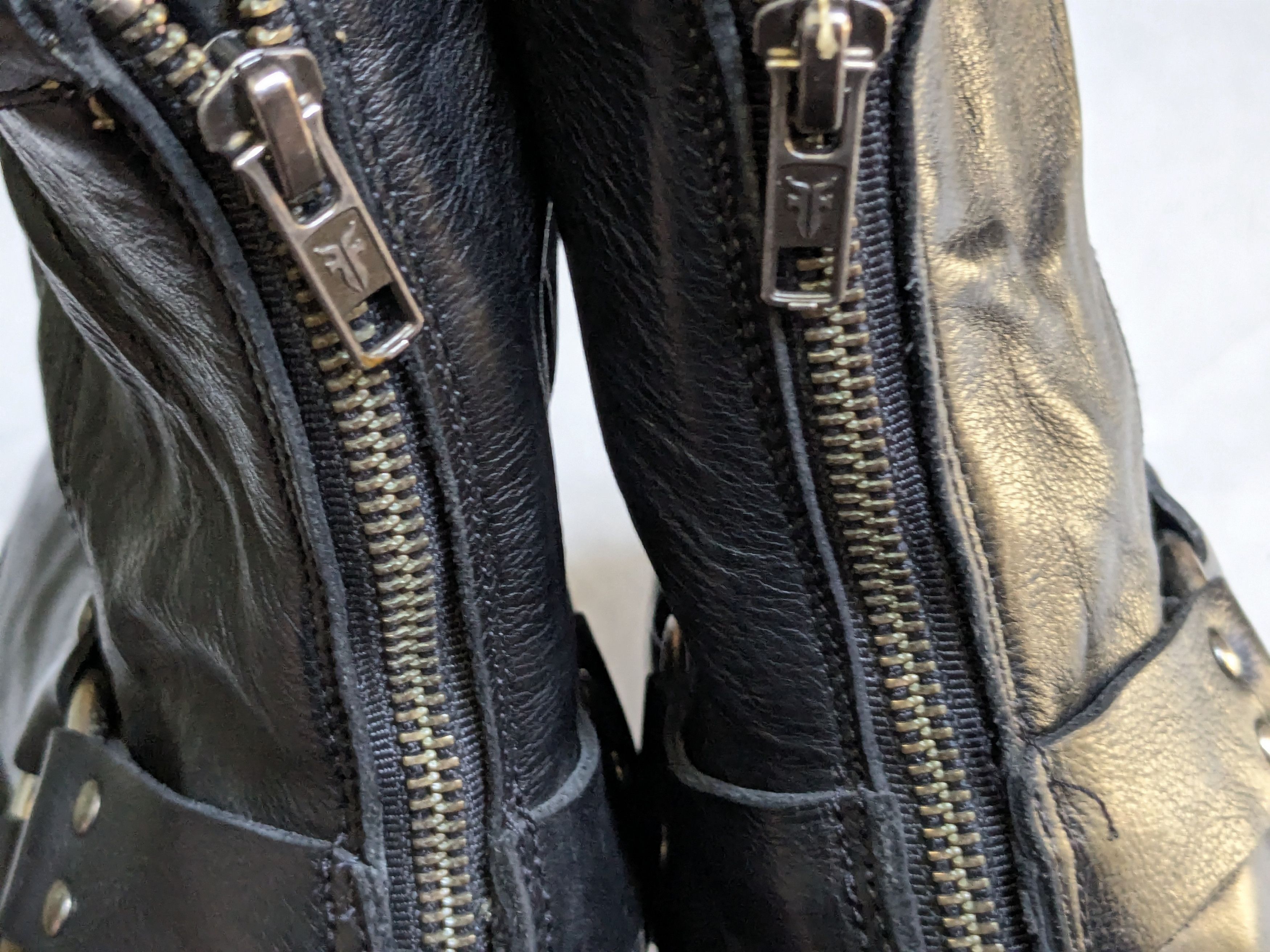 Frye Frye Harness Boots Black 13 D Leather Buckle Size US 13 / EU 46 - 16 Thumbnail
