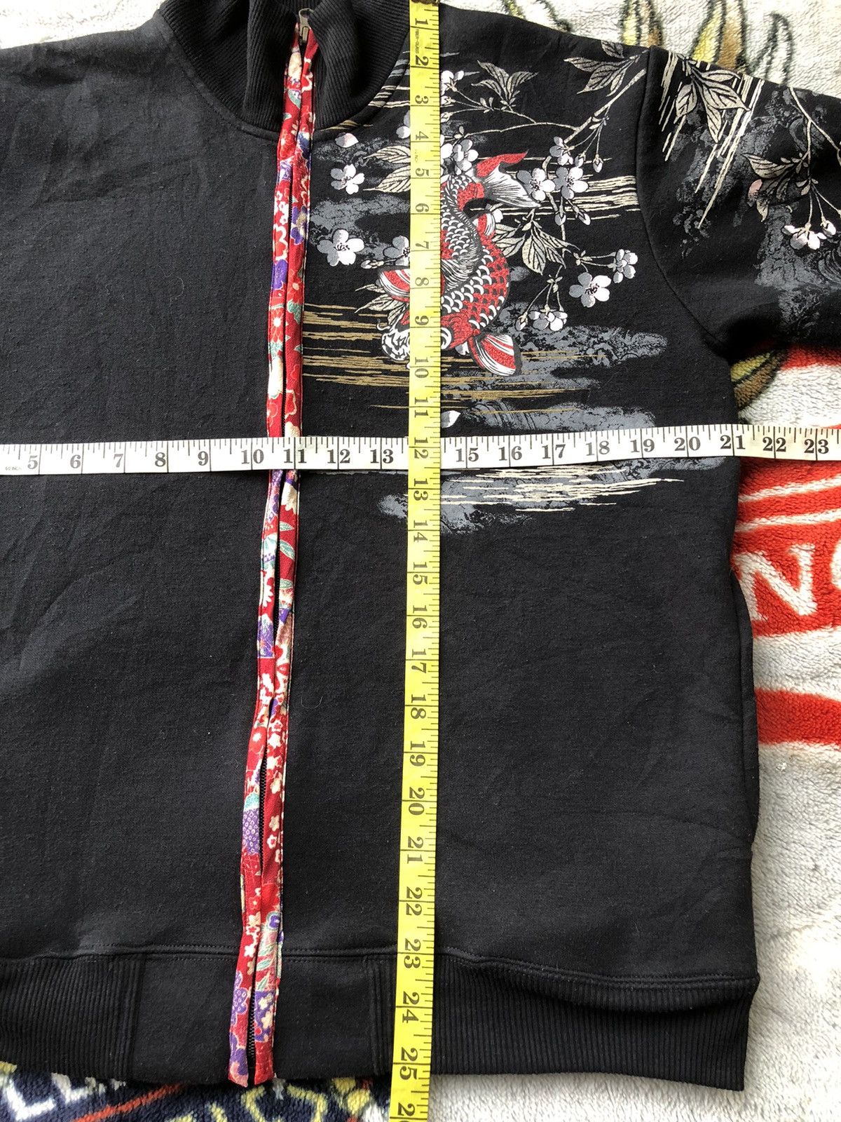 Karakuri Tamashii Vintage Sukajan Koi Fish Zipper Sweatshirt Size US M / EU 48-50 / 2 - 14 Thumbnail