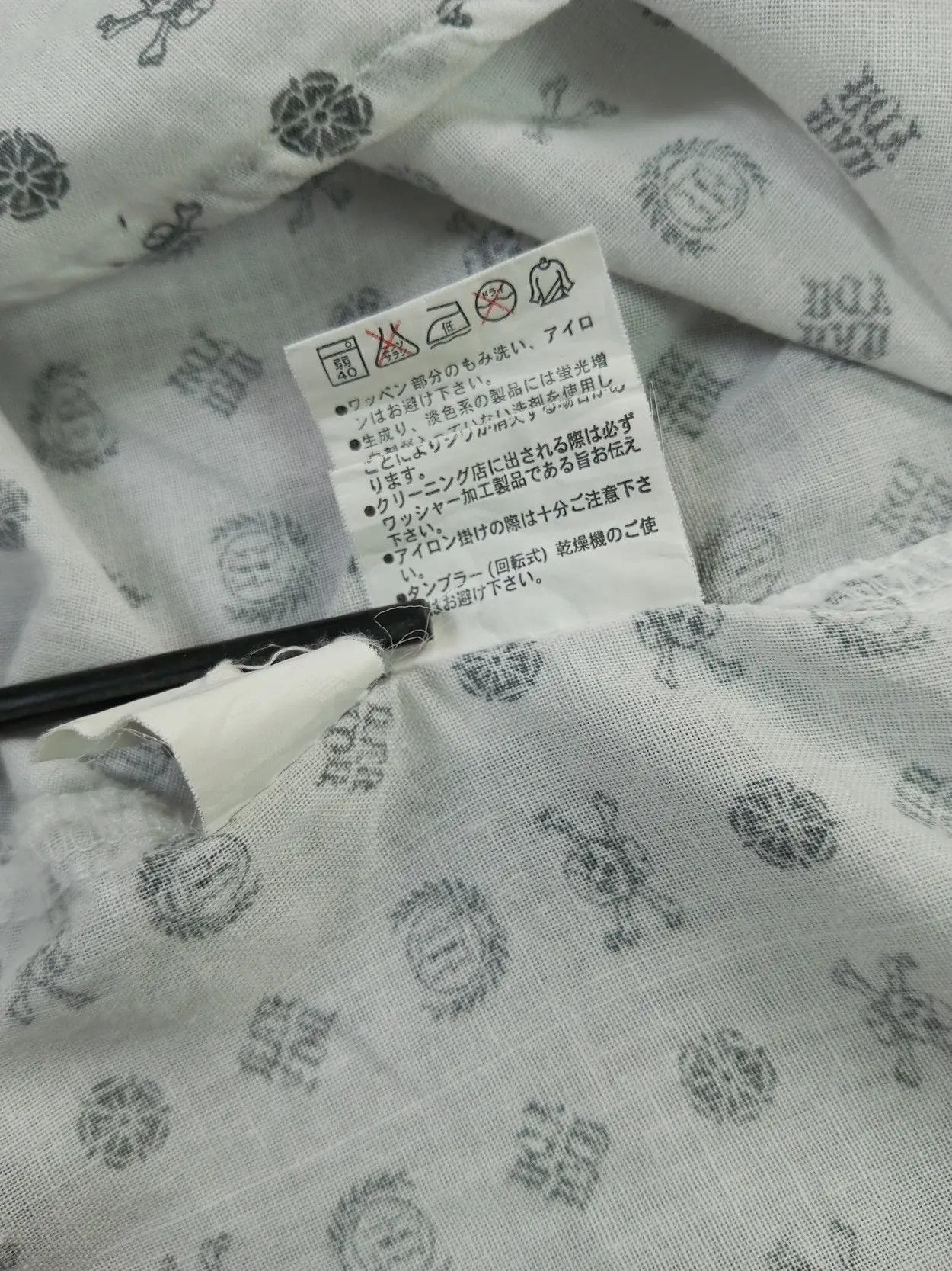 Japanese Brand Badboy full Skull print Y2K Poem Shirt Size US L / EU 52-54 / 3 - 15 Thumbnail