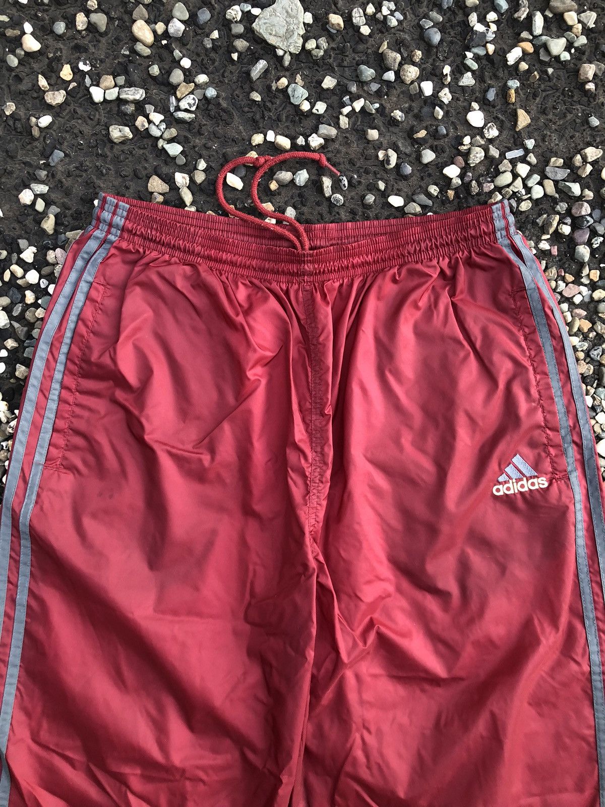 Adidas Vintage Adidas Striped Fleece Lined Windbreaker Track Pants Size US 34 / EU 50 - 2 Thumbnail