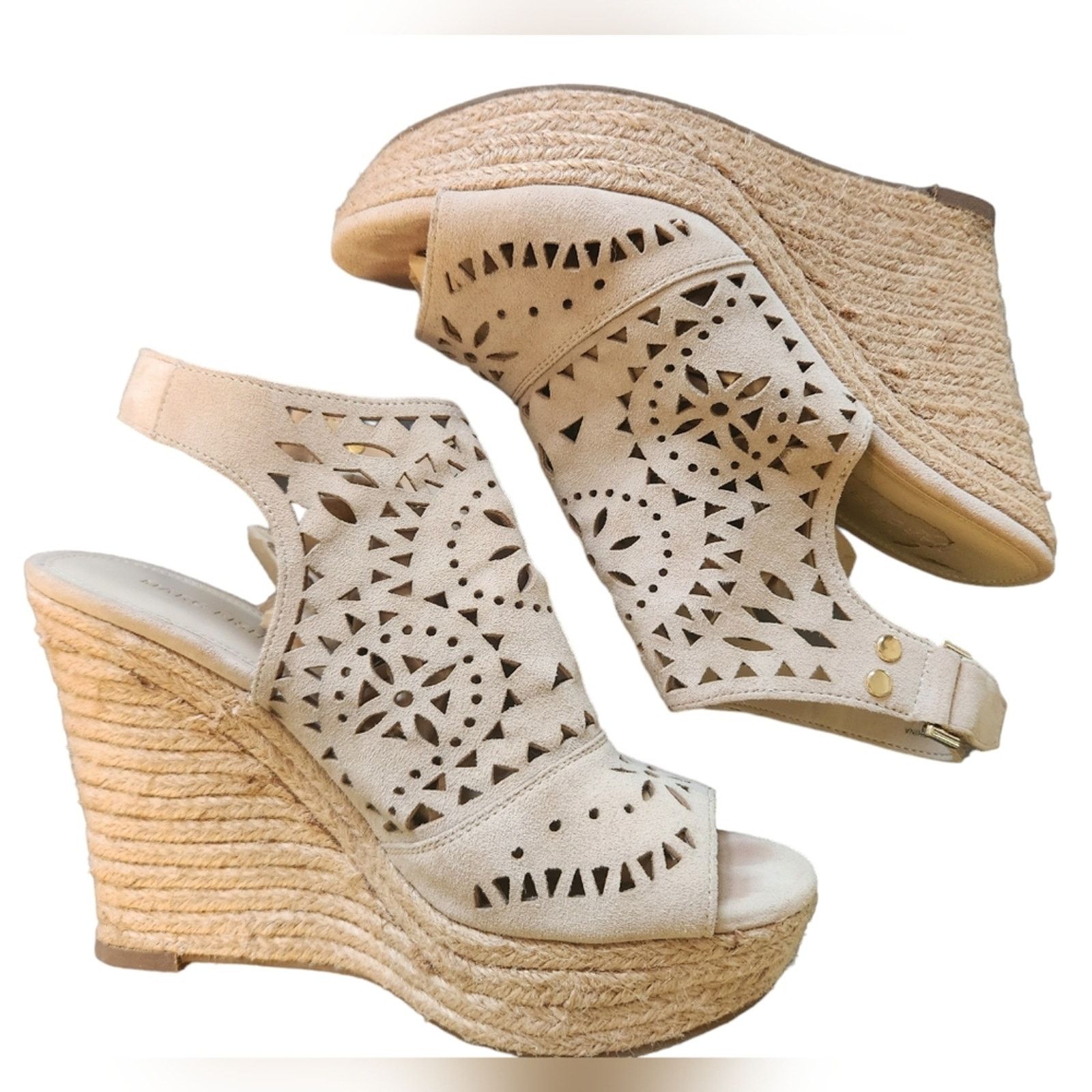 Marc Fisher Marc Fisher Women's Harlea Wedge Sandal Platform 7.5 Size US 7.5 / IT 37.5 - 10 Thumbnail