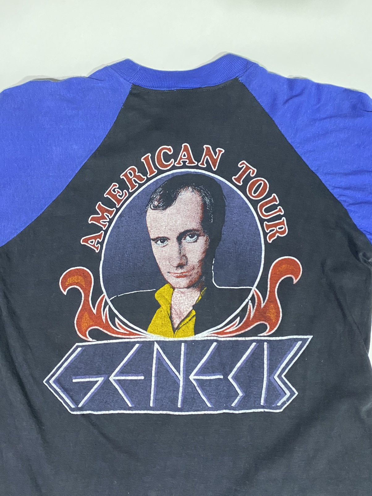 Band Tees × Vintage Genesis tour tee raglan (royal tag) Men’s Sz S - Thrashed Size US S / EU 44-46 / 1 - 18 Thumbnail