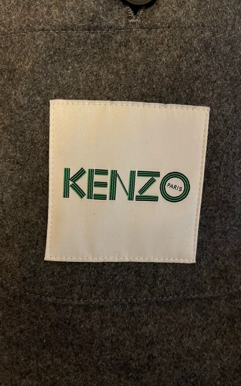 Kenzo KENZO Black Wool Coat Size US S / EU 44-46 / 1 - 4 Thumbnail