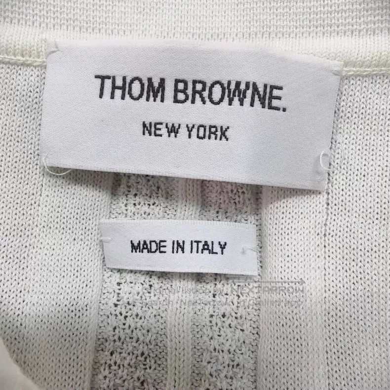 Thom Browne Thom Browne White striped knit cardigan Size US XS / EU 42 / 0 - 3 Thumbnail