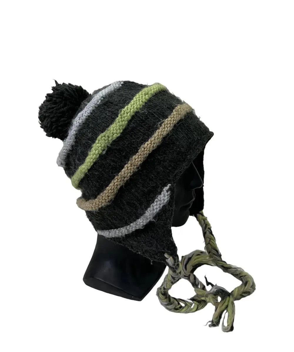 Japanese Brand Japanese Brand Knitted Earflap beanie Hat Size ONE SIZE - 1 Thumbnail