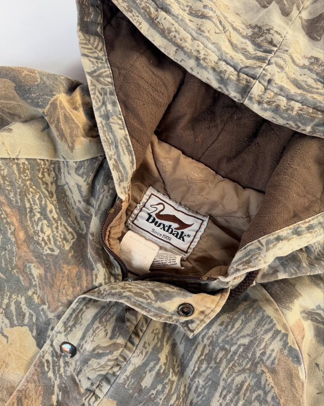 Mossy Oaks × Vintage Vintage RealTree DUXBAK Camp Hooded Jacket Size US XL / EU 56 / 4 - 4 Thumbnail