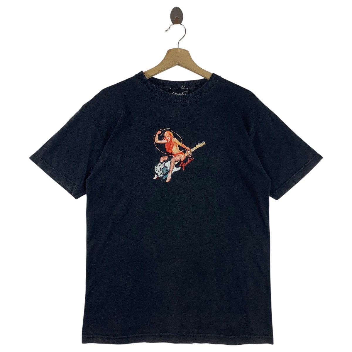 Fender × Vintage Vintage FENDER guitar brand women printed tee Size M / US 6-8 / IT 42-44 - 1 Thumbnail